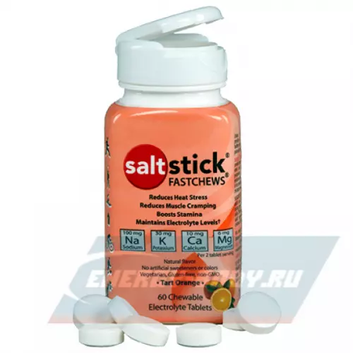  SALTSTICK FASTCHEWS Апельсин, 60 таблеток