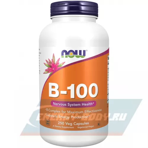  NOW FOODS B-100 Complex Veg Caps 250 веган капсул