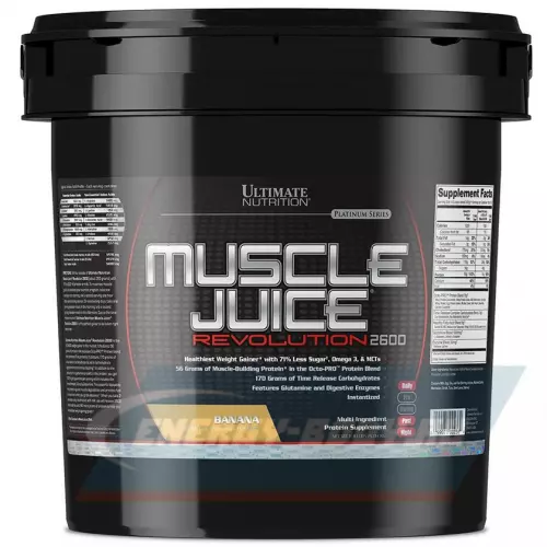 Гейнер Ultimate Nutrition Muscle Juice Revolution 2600 Банан, 5040 г