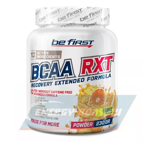 ВСАА Be First BCAA RXT powder 2:1:1 Апельсин, 230 г