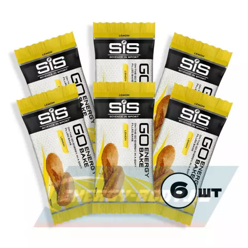 Батончик энергетический SCIENCE IN SPORT (SiS) GO Energy Bake Лимон, 6 x 50 г