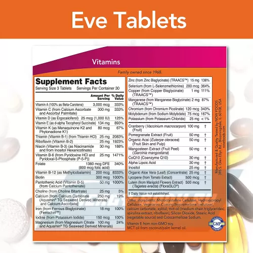  NOW FOODS Eve Women's Multiple Vitamin Нейтральный, 90 таблетки