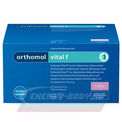  Orthomol Orthomol Vital f (таблетки+капсулы) Нейтральный, курс (таблетки+капсулы) 30 дней