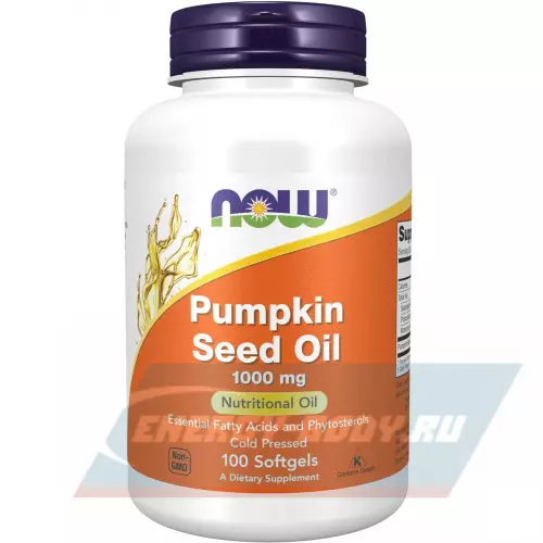 Omega 3 NOW FOODS Pumpkin Seed Oil 1000 mg 100 гелевые капсулы