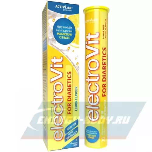  ActivLab ElectroVit for diabetics Лимон, 20 шипучих таблеток