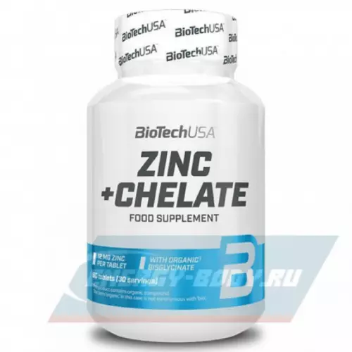  BiotechUSA ZINC+CHELATE 60 таблеток
