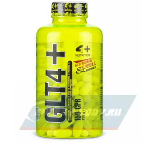 Глютамин 4+NUTRITION GLT4+ Нейтральный, 150 таблеток