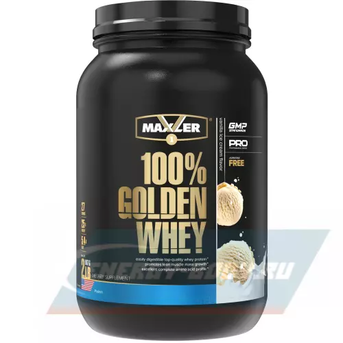  MAXLER 100% Golden Whey Ванильное мороженное, 910 г
