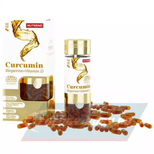  NUTREND CURCUMIN + BIOPERINE + VITAMIN D 60 капсул