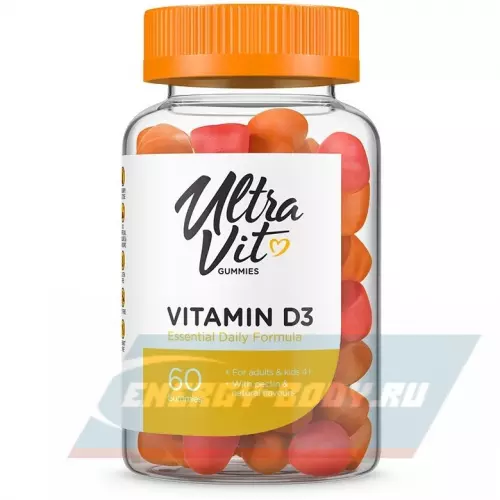  UltraVit Gummies Vitamin D3 60 жевательных таблеток