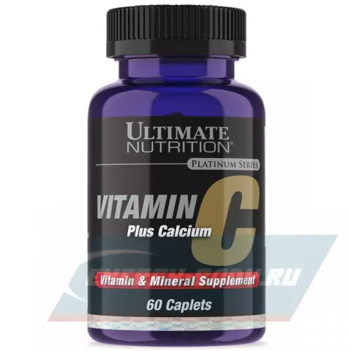  Ultimate Nutrition VITAMIN C PLUS CALCIUM 60 таблеток
