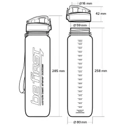 Be First Бутылка для воды 1000 мл ТРИТАН (BF13038) Бутылочки