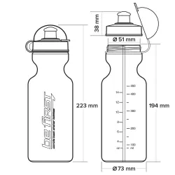 Be First Бутылка для воды 600 мл (SH 717A-W) Бутылочки