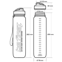 Be First Бутылка для воды из тритана 1000 мл (BF13032) Бутылочки