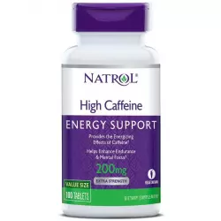 Natrol High Caffeine 200 mg Кофеин, гуарана