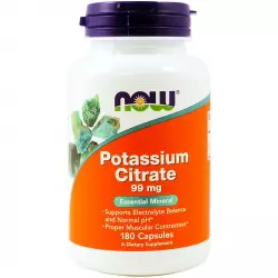 NOW Potassium Citrate - Цитрат Калия 99 мг Минералы раздельные