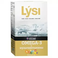 LYSI ЛИСИ ОМЕГА-3 капс. с Мультивитаминами Omega 3, Жирные кислоты