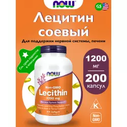 NOW FOODS Lecithin - Лецитин 1200 мг Аминокислоты раздельные