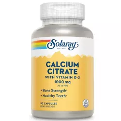 Solaray Calcium Citrate Vitamin D-3, 1000 mg Минералы раздельные