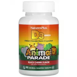 NaturesPlus Animal Parade D3 500 IU Chewable Витамин D