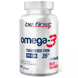 Be First Omega-3 + витамин Е (омега-3 35% ПНЖК + витамин Е) Omega 3, Жирные кислоты