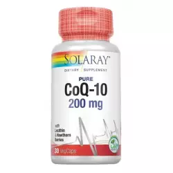 Solaray CoQ-10 200 mg Антиоксиданты, Q10