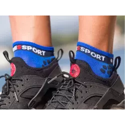 Compressport Носки V3 RUN LO "Синий Лолит" Компрессионные носки