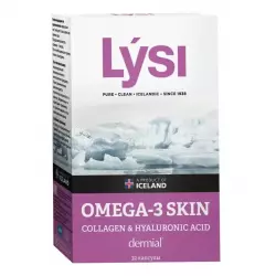 LYSI ЛИСИ ОМЕГА-3 СКИН с Коллагеном/Гиалуроновой кислотой Omega 3, Жирные кислоты