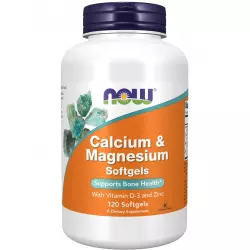 NOW FOODS Calcium Magnesium Softgels Кальций & магний