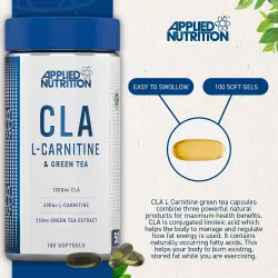 Applied Nutrition CLA L Carnitine and Green Tea Omega 3, Жирные кислоты