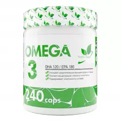 NaturalSupp Omega-3 1000 мг DHA120/EPA180 30% Omega 3, Жирные кислоты