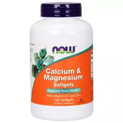 NOW Calcium Magnesium Softgels Кальций & магний