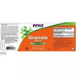 NOW FOODS Graviola 500 mg Экстракты