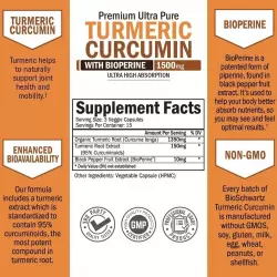 BioSchwartz Turmeric Curcumin 1500 mg Антиоксиданты, Q10