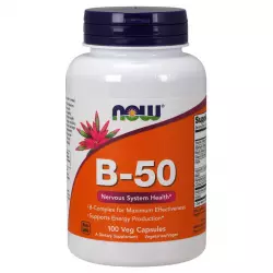 NOW B-50 Complex – В-50 Комплекс (Veg Capsules) Витамины группы B