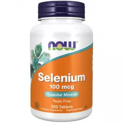 NOW FOODS Selenium 100 mcg - Селен Минералы раздельные