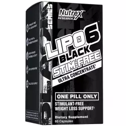 NUTREX LIPO-6 BLACK STIM-FREE (Paradoxine) Контроль веса