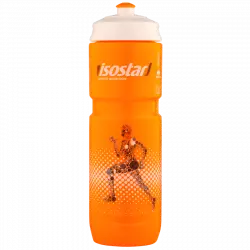 ISOSTAR Спортивная бутылочка Isostar 800 мл Оранжевая с белой крышкой Бутылочки