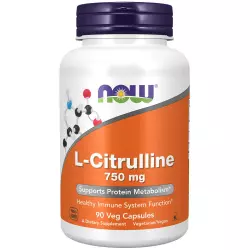 NOW L-Citrulline - L-цитруллин 750 мг Аминокислоты раздельные