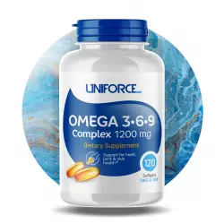 Uniforce Omega 3-6-9 1200 mg Omega 3, Жирные кислоты