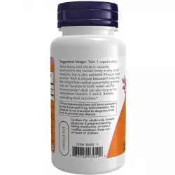 NOW FOODS Alpha Lipoic Acid 250 mg – Альфа-липоевая кислота Антиоксиданты, Q10