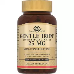 Solgar Gentle Iron бисглицинат (25 мг) Минералы раздельные