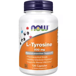 NOW FOODS L-Tyrosine 500 mg Аминокислоты раздельные