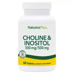 NaturesPlus Choline & Inositol 500 mg Антиоксиданты, Q10