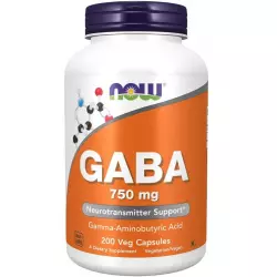 NOW FOODS GABA 750 mg Адаптогены