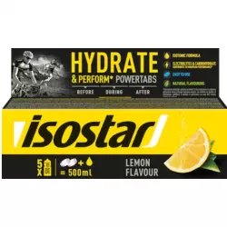ISOSTAR Растворимые таблетки Isostar Powertabs Лимон (тубус 10 таблеток по 12 г) 120 г Изотоники в шипучках