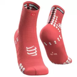Compressport Носки V3 RUN HI Коралловый Компрессионные носки