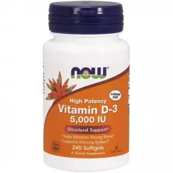 NOW Vitamin D3 5000 IU - Витамин D3 5000 МЕ Витамин D