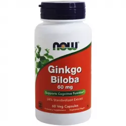 NOW Ginkgo Biloba – Гинкго Билоба 60 мг ЗАГРУЗКА