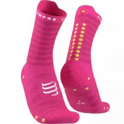 Compressport Носки Run Ultralight High v4 Fluo Pink Компрессионные носки
